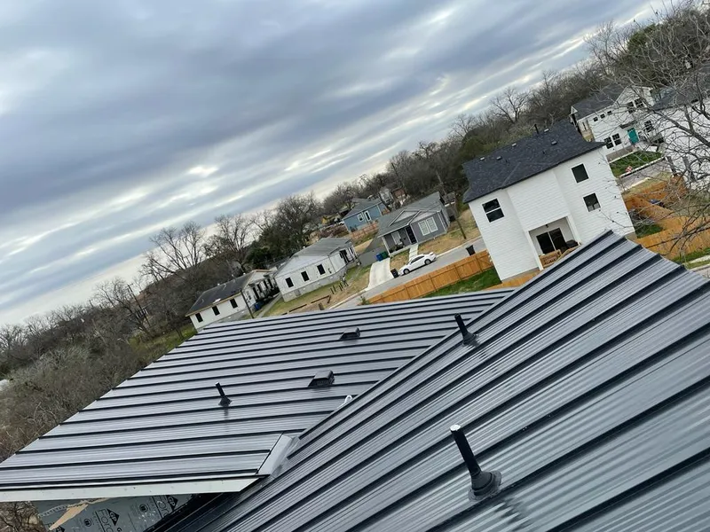 Standing seam metal roof panels with vents for Skylight Repair in Archbald